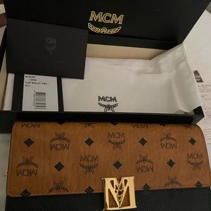 MCM flap wallet/purse